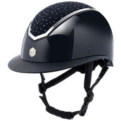 Charles Owen Casco Kylo Crystal Wide Peak Navy Gloss/Silver Charles Owen Casco Kylo Crystal Wide Peak Navy Gloss/Silver