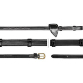 Dyon Riendas Hunter 5/8 con Topes de Cuero Negro Dyon Riendas Hunter 5/8 con Topes de Cuero Negro
