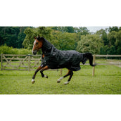 EQUITHÈME Manta Impermeable TYREX Lumin 600D 0g Negro EQUITHÈME Manta Impermeable TYREX Lumin 600D 0g Negro
