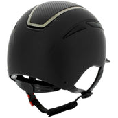 EQUITHÈME Casco Agris Negro/Cromo/Carbono EQUITHÈME Casco Agris Negro/Cromo/Carbono