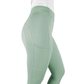 EQUITHÈME Legging de Equitación Birdy Full Grip Verde claro EQUITHÈME Legging de Equitación Birdy Full Grip Verde claro