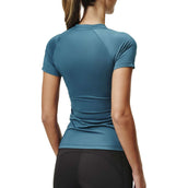 Equestrian Stockholm Shirt Dynamic Short Sleeve Deep Teal Equestrian Stockholm Shirt Dynamic Short Sleeve Deep Teal