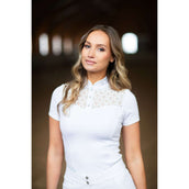 Equestrian Stockholm Camiseta de Competición Crystal Champion Blanco Equestrian Stockholm Camiseta de Competición Crystal Champion Blanco