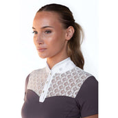 Equestrian Stockholm Camiseta de Competición Crystal Champion Blanco/Dark Violet Equestrian Stockholm Camiseta de Competición Crystal Champion Blanco/Dark Violet