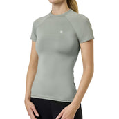 Equestrian Stockholm Shirt Dynamic Short Sleeve Pistachio White Equestrian Stockholm Shirt Dynamic Short Sleeve Pistachio White