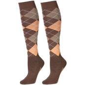 Harry's Horse Calcetines Check Coffee Quartz Harry's Horse Calcetines Check Coffee Quartz