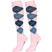 Harry's Horse Calcetines Check Pink Dolphin Harry's Horse Calcetines Check Pink Dolphin