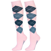 Harry's Horse Calcetines Check Pink Dolphin Harry's Horse Calcetines Check Pink Dolphin