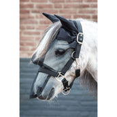 Harry's Horse Cabezada con Máscara Antimoscas con Orejas Negro Harry's Horse Cabezada con Máscara Antimoscas con Orejas Negro