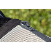 HKM Manta Antimoscas Fringes Cuello Desmontable Plata<>Gris HKM Manta Antimoscas Fringes Cuello Desmontable Plata<>Gris