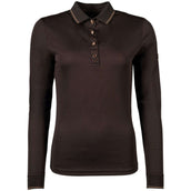 HKM Poloshirt Rosegold Glamour Longsleeve Marron/Oro Rosa HKM Poloshirt Rosegold Glamour Longsleeve Marron/Oro Rosa