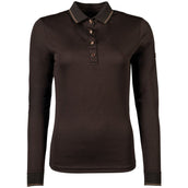 HKM Poloshirt Rosegold Glamour Longsleeve Marron/Oro Rosa HKM Poloshirt Rosegold Glamour Longsleeve Marron/Oro Rosa