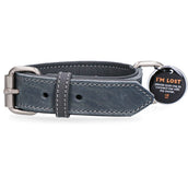 Spotted Pro! Collar para Perro Cuero Gris Spotted Pro! Collar para Perro Cuero Gris