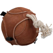 Excellent Pelota de juego divertida para caballos Suede Marron Excellent Pelota de juego divertida para caballos Suede Marron
