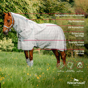 Horseware Manta Antimoscas Newmarket Plus Witney Charcoal Horseware Manta Antimoscas Newmarket Plus Witney Charcoal