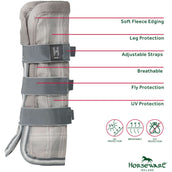 Horseware Fly Boots Newmarket Witney Charcoal Horseware Fly Boots Newmarket Witney Charcoal