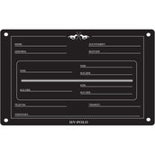 HV Polo Placa de Establo HVPPolo Inglés Negro HV Polo Placa de Establo HVPPolo Inglés Negro