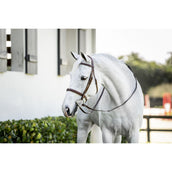 Horseware Brida Pony Hunter Cavesson con Riendas Dark Tan Horseware Brida Pony Hunter Cavesson con Riendas Dark Tan