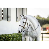 Horseware Brida Pony Hunter Cavesson con Riendas Dark Tan Horseware Brida Pony Hunter Cavesson con Riendas Dark Tan