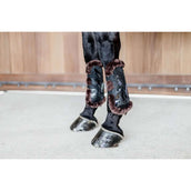 Kentucky Horsewear Botas para Tendones Piel de oveja vegana elástica de bambú Negro/Marrón Kentucky Horsewear Botas para Tendones Piel de oveja vegana elástica de bambú Negro/Marrón