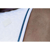 Kentucky Horsewear Mantilla Glitter Rope Springen Blanco/Azul Marino Kentucky Horsewear Mantilla Glitter Rope Springen Blanco/Azul Marino