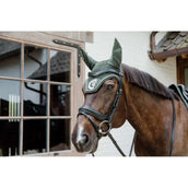 Kentucky Horsewear Bonete para Orejas Wellington 3D Logo Pine Green Kentucky Horsewear Bonete para Orejas Wellington 3D Logo Pine Green