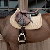 Kentucky Horsewear Mantilla Fake Fur Onion Quilt saltando Beige Kentucky Horsewear Mantilla Fake Fur Onion Quilt saltando Beige