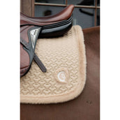 Kentucky Horsewear Mantilla Fake Fur Onion Quilt saltando Beige Kentucky Horsewear Mantilla Fake Fur Onion Quilt saltando Beige