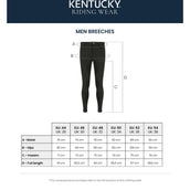 Kentucky Pantalón de Equitación Mexico Knee Grip Hombres Navy Kentucky Pantalón de Equitación Mexico Knee Grip Hombres Navy