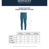 Kentucky Legging de Equitación Sammy Full Grip Girls Esmeralda Kentucky Legging de Equitación Sammy Full Grip Girls Esmeralda