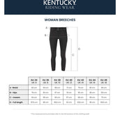 Kentucky Pantalón de Equitación Miami Knee Grip Mujer Negro Kentucky Pantalón de Equitación Miami Knee Grip Mujer Negro
