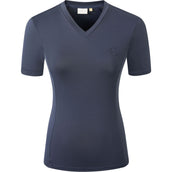 Covalliero T-Shirt SS26 Mujer Azul Marino Oscuro Covalliero T-Shirt SS26 Mujer Azul Marino Oscuro