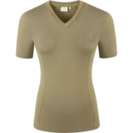 Covalliero Camiseta SS26 Mujer Nuez Covalliero Camiseta SS26 Mujer Nuez