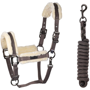 Kingsland Juego de Cabestro KLLexie con Piel Brown Iron Kingsland Juego de Cabestro KLLexie con Piel Brown Iron