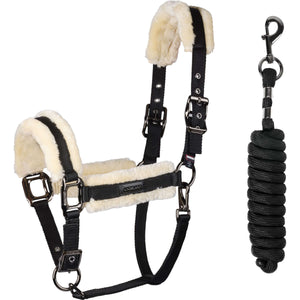 Kingsland Juego de Cabestro KLLexie con Piel Negro Kingsland Juego de Cabestro KLLexie con Piel Negro