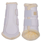 Montar Protectores de piernas Cuero Tech Blanco Montar Protectores de piernas Cuero Tech Blanco
