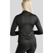 Montar Polo Everly Crystal Logo Mangas Largas Negro Montar Polo Everly Crystal Logo Mangas Largas Negro