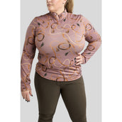 Montar Camiseta Haily Bridle Print Curve Mangas Largas Dusty Rose Montar Camiseta Haily Bridle Print Curve Mangas Largas Dusty Rose