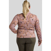 Montar Camiseta Haily Bridle Print Curve Mangas Largas Dusty Rose Montar Camiseta Haily Bridle Print Curve Mangas Largas Dusty Rose