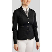 Montar Chaqueta de Competición MoPearl Pintucks Gun Metal Crystals Negro Montar Chaqueta de Competición MoPearl Pintucks Gun Metal Crystals Negro