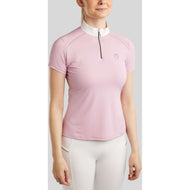 Montar Camiseta de Competición MoPearl Pintucks Gun Metal Crystals Candy Pink Montar Camiseta de Competición MoPearl Pintucks Gun Metal Crystals Candy Pink