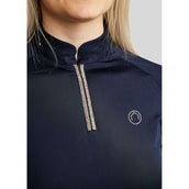 Montar Poloshirt MoLila Champagne Crystals Navy Montar Poloshirt MoLila Champagne Crystals Navy