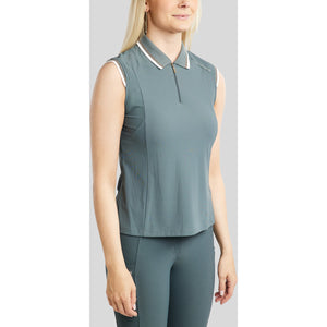 Montar Poloshirt MoOttilia Sin Mangas Dark Slate Montar Poloshirt MoOttilia Sin Mangas Dark Slate