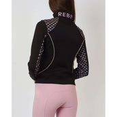 Rebel Sudadera con capucha y cremallera AO Printed Negro Rebel Sudadera con capucha y cremallera AO Printed Negro