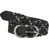 Pikeur Cinturón Braided SS26 Black/Silver Pikeur Cinturón Braided SS26 Black/Silver