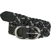 Pikeur Cinturón Braided SS26 Black/Silver Pikeur Cinturón Braided SS26 Black/Silver