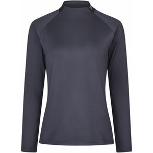 Pikeur Shirt Roll Neck Athleisure AW25 Graphite Blue Pikeur Shirt Roll Neck Athleisure AW25 Graphite Blue