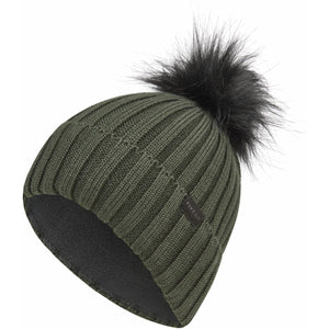 Pikeur Beanie Pompom Sports AW25 Deep Khaki Pikeur Beanie Pompom Sports AW25 Deep Khaki