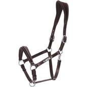 Schockemöhle Cabezada Frisco F Marron oscuro/crema/plata Schockemöhle Cabezada Frisco F Marron oscuro/crema/plata