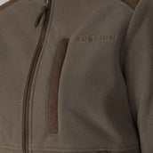 Aubrion by Shires Sudadera con capucha y cremallera Heritage Fleece Oliva oscura Aubrion by Shires Sudadera con capucha y cremallera Heritage Fleece Oliva oscura